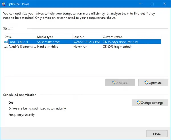 How to tell if the Hard Drive is SSD or HDD in Windows 10