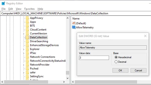 Enable Full Diagnostic Telemetry