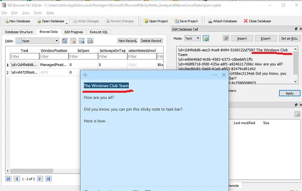  it stores all the information inward a database named  Where are Sticky Notes saved inward Windows 10 – Location