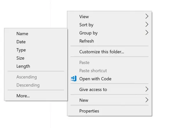 Windows 10'da Explorer'da Dosya Gruplama nasıl devre dışı bırakılır
