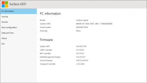 How to boot into UEFI Mode on a Microsoft Surface Device