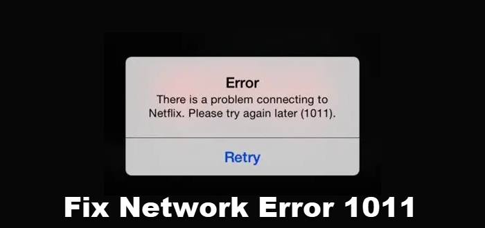 Network Error 1011, There is a problem connecting to Netflix