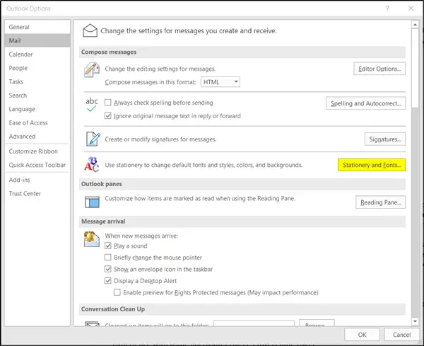 how to change email default font in microsoft mail how to change email default font in microsoft mail