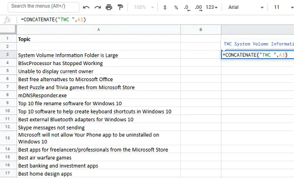 If yous postulate to add together a sure as shooting prefix or suffix to a listing across a column inward Microsoft Excel How to add together prefix or suffix to a make of cells inward Excel