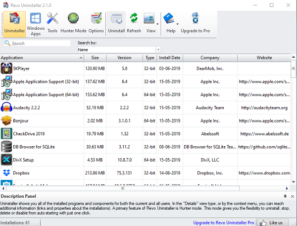Revo Uninstaller Free