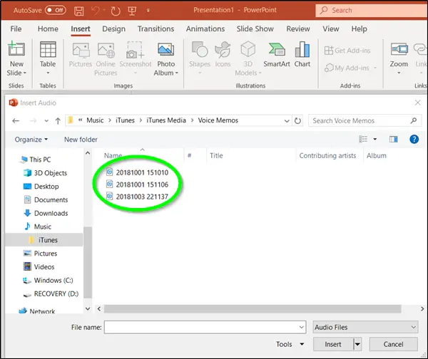 Add Audio to PowerPoint