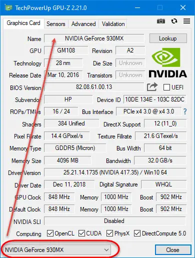 How to tell if you have an integrated graphics card on Windows 10