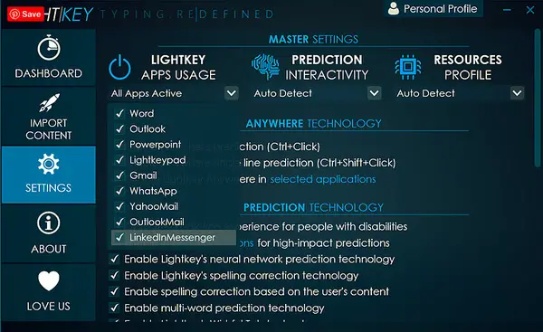 Lightkey for Windows PC