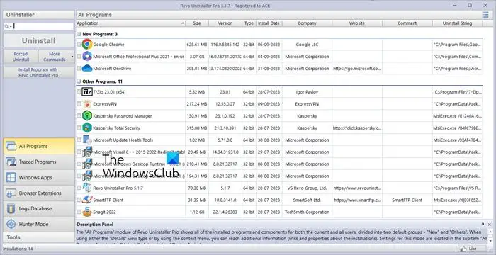 Revo Uninstaller gratuito para PC con Windows