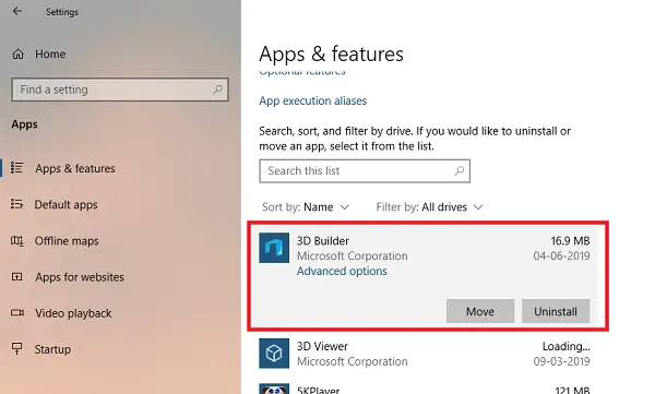 D objects or download additional ones from Microsoft How to uninstall 3D Builder App inward Windows 10