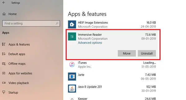 s Immersive Reader is a powerful tool which tin assist 1 to read as well as pronounce words which How to uninstall Immersive Reader inward Windows 10