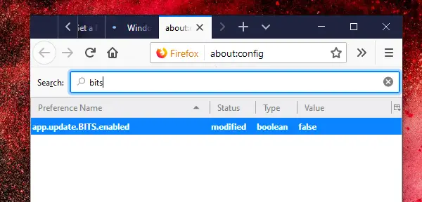 Disable Bits in Firefox