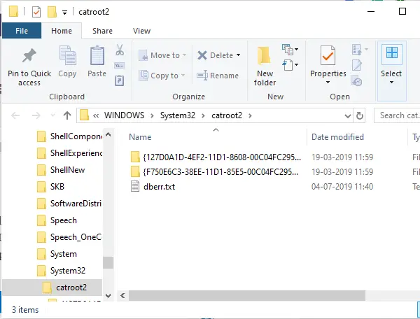 Windows Update Catroot2 Folder