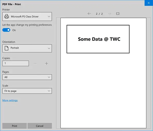 Cannot print a file; It opens as 'Save as' instead