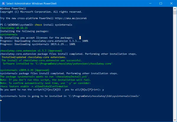 Chocolatey Package Manager for Windows