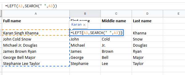 How To Separate First And Last Name In Excel