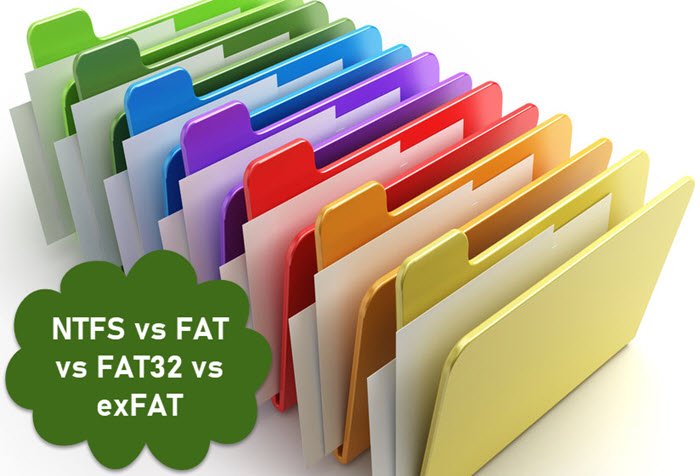 Difference Between NTFS FAT FAT32 And ExFAT File Systems