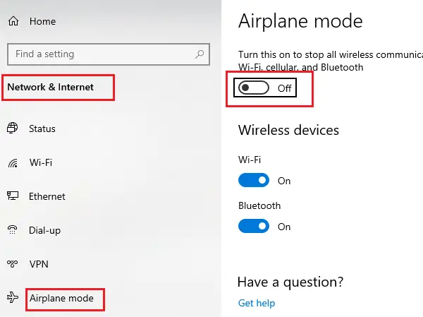 Windows 10 Is Stuck In Airplane Mode