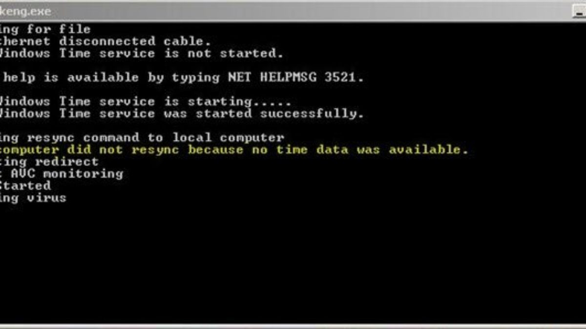 The Computer Did Not Resync Because No Time Data Was Available The Computer Did Not Resync Because No Time Data Was Available