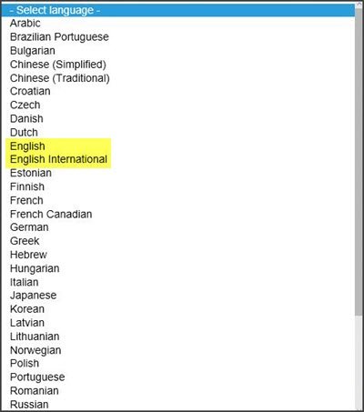 Windows 10 English vs. English International