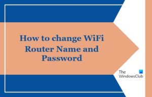 How to change WiFi Router Name and Password
