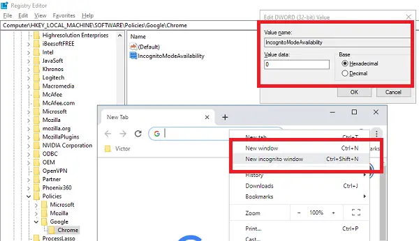 Enable Incognito Mode Windows 10 Chrome