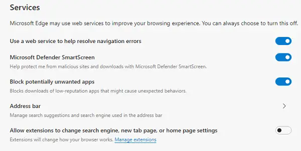 Enable Potentially Unwanted Application protection in new Edge browser