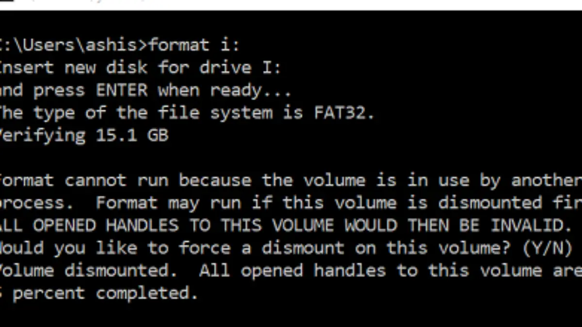 How To Format Usb Pen Drive Using Command Prompt In Windows 10