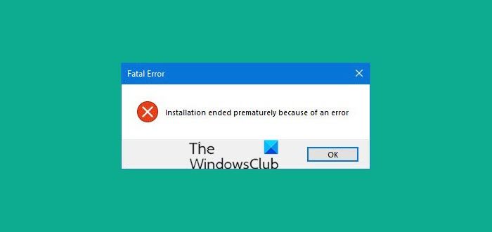 Installation-ended-prematurely-because-of-an-error
