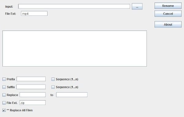 Just Another Batch File Renamer software for Windows PC