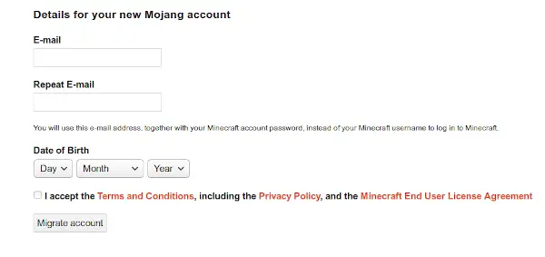 I forgot my minecraft email I used to migrate from mojang to - Microsoft  Community