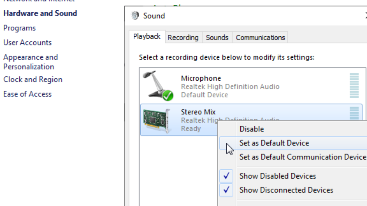 Windows 10 Stereo Mix Not Working Or Picking Audio