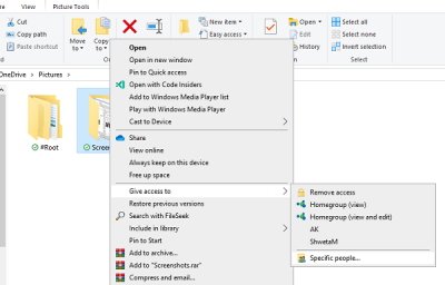 connect to a shared network folder windows 10