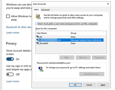 Неправильное имя пользователя или пароль windows 10 при каждом запуске