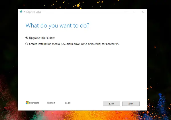 Cómo realizar una actualización local de Windows 10
