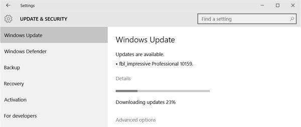 windows update stuck on pending download