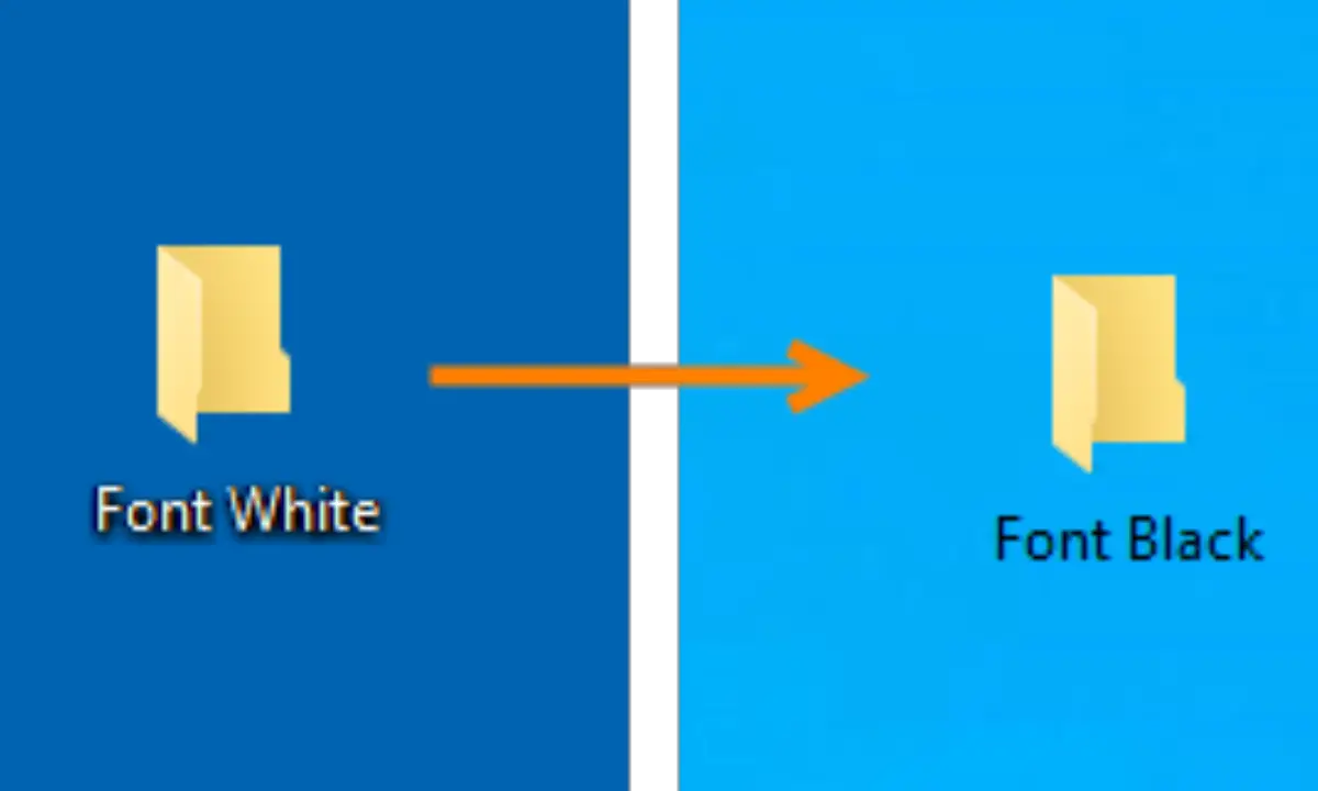 Change Color Of Desktop Color : How To Change Desktop Icon Font Color