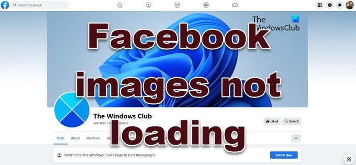 Facebook images not loading