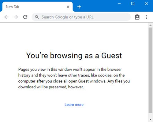 guest mode in chrome