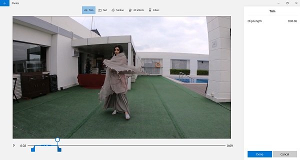 Video Editor in Windows 10