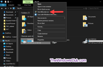 Customize Context Menu of BitLocker Encrypted Drives in Windows 11
