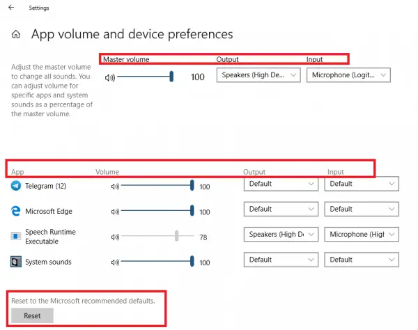 App Volume Device Preference