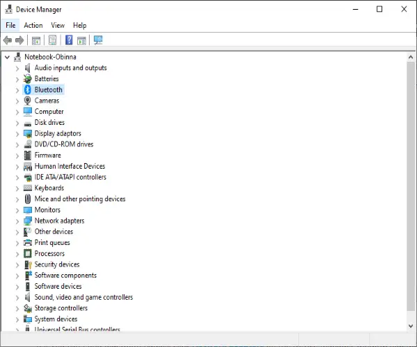Check if Windows 10 PC has built-in Bluetooth