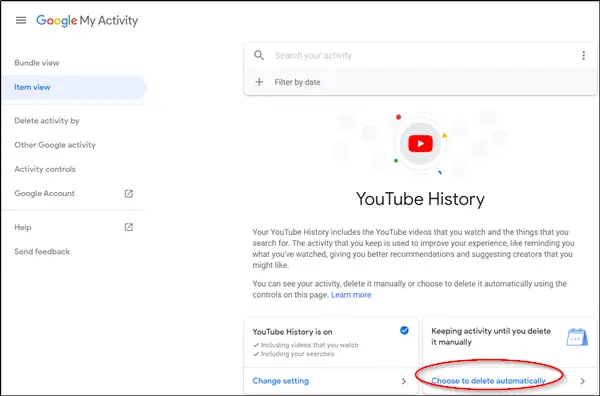 How to delete YouTube Search History on PC