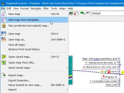 Freeplane mind mapping software