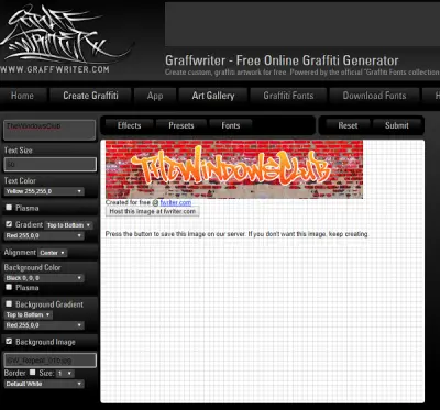 Graffiti Writer Online