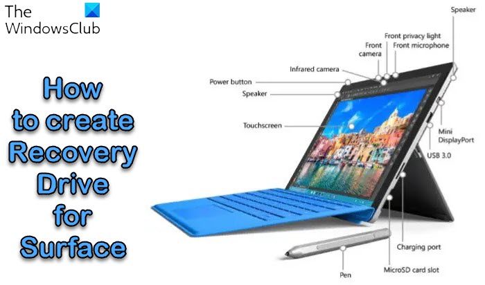 How to create Recovery Drive for Surface