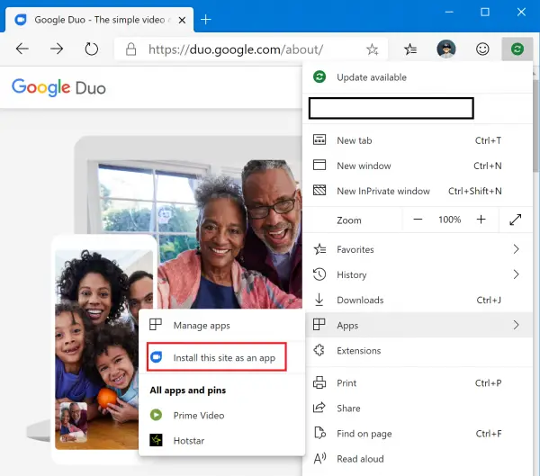 How to install Google Duo on Windows 11/10