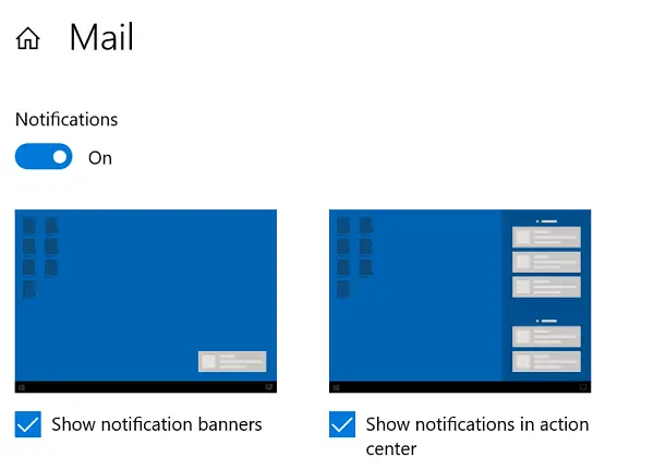 Notification Banners and Action Center