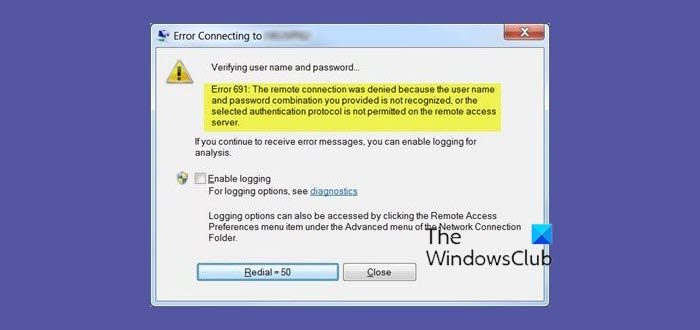 windows 8.1 vpn connection error 691